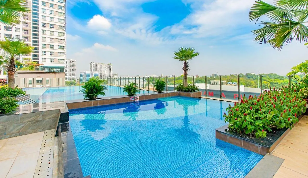 Apartmán Orchard Park View Apartment-5 Minutes From Airport Ho Či Minovo Město Vietnam